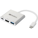 Dokkimisjaam Sandberg USB-C - USB-C (F)/HDMI (F)/USB-A (F)