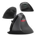 Wireless Vertical Mouse Delux M618Mini DB BT+2.4G 2400DPI (black)