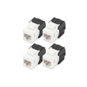 Digitus CAT 6 Keystone Jack, unshielded - 4 pieces