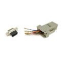 Equip DB9 to RJ45 adapter