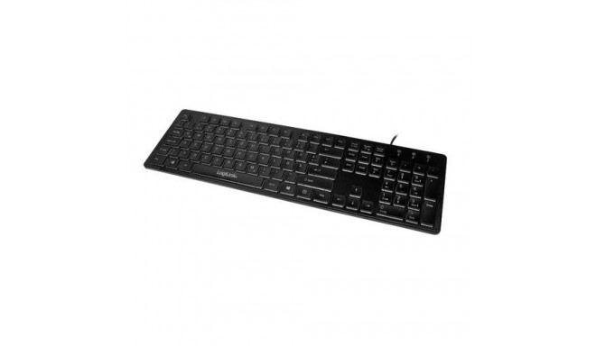 LogiLink ID0138 keyboard Universal USB German Black