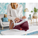 Tefal GV9220 steam ironing station 2600 W Durilium AirGlide Autoclean soleplate Burgundy, White