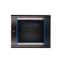 Extralink Rackmount cabinet 9U 600x450 Black wall mounted