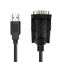 LogiLink AU0048A serial cable Black 1.5 m USB A DB-9