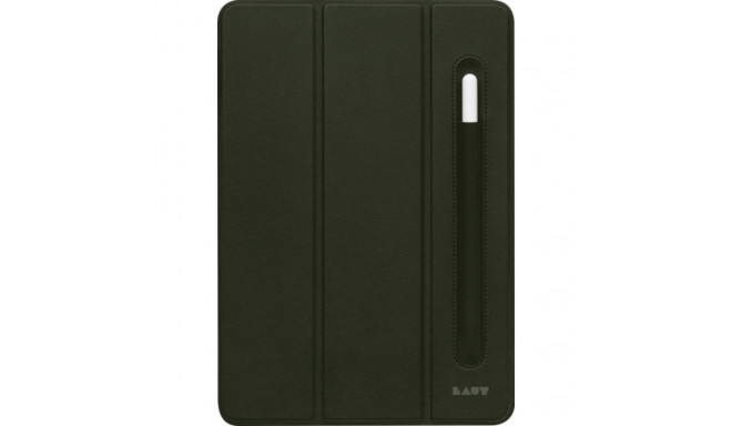 LAUT Huex Folio - protective case with holder for Apple Pencil for iPad 10.9" 10G (military gre