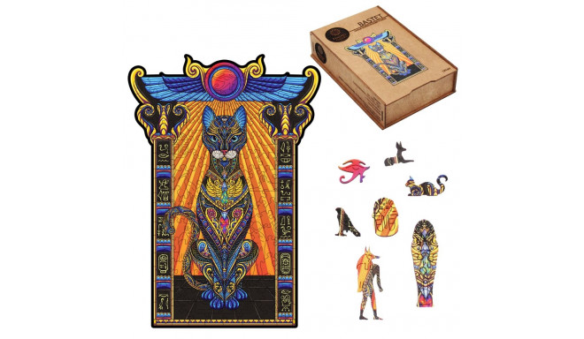 Fantasy Puzzles Bastet Wooden Puzzle XL Size (600 Pieces)