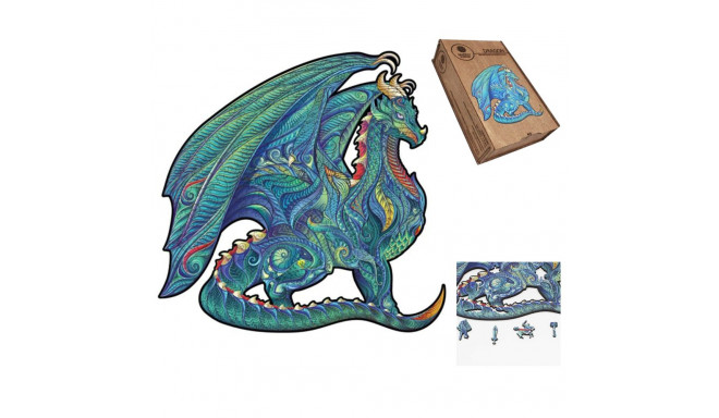 Fantasy Puzzles Dragon Wooden Puzzle XL Size (870 pieces)