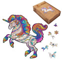 Fantasy Puzzles Unicorn Wooden Puzzle M Size (160 pieces)