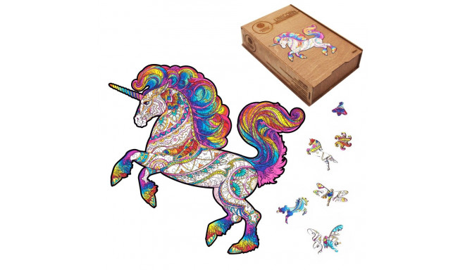 Fantasy Puzzles Unicorn Wooden Puzzle M Size (160 pieces)