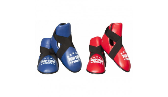 Masters Top Ten OSTT-PU "Fight" Foot Guards (Wako Approved) 030643-02M (niebieski+M/L)