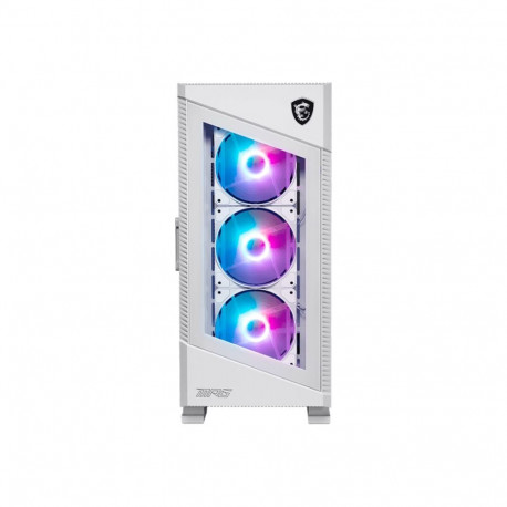 MSI arvutikorpus MPG VELOX 100R WHITE Mid-Tower, valge