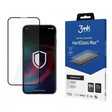 3MK Tempered Glass 3MK HardGlass Max Apple iPhone 14 Black