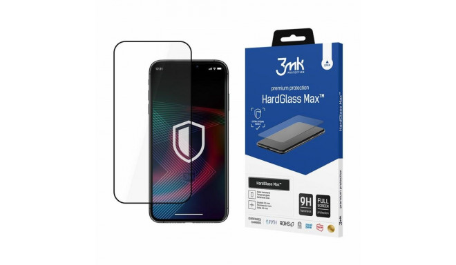 3MK HardGlass Max iPhone 14 Pro Max 6.7" must/must, täisekraaniga klaas