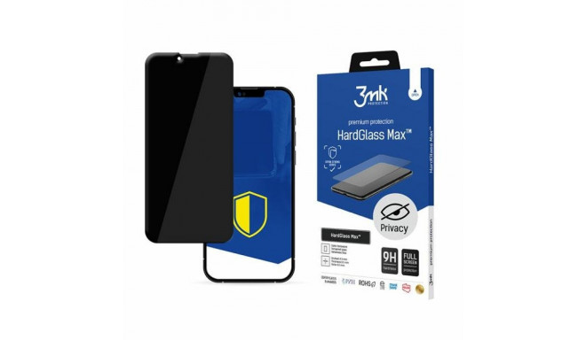 3MK Glass Max Privacy iPhone 13 Mini 5.4" must, täisekraaniga klaas privaatsus