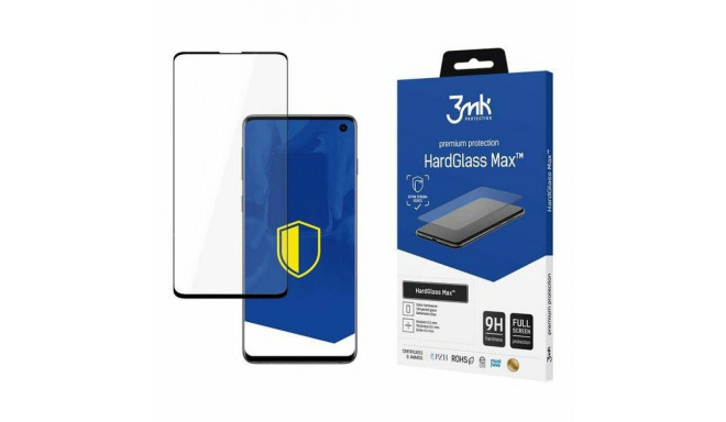 3MK HardGlass Max New Sam G973 S10 must, täisekraaniga klaas sensor-dot sõrmejälg
