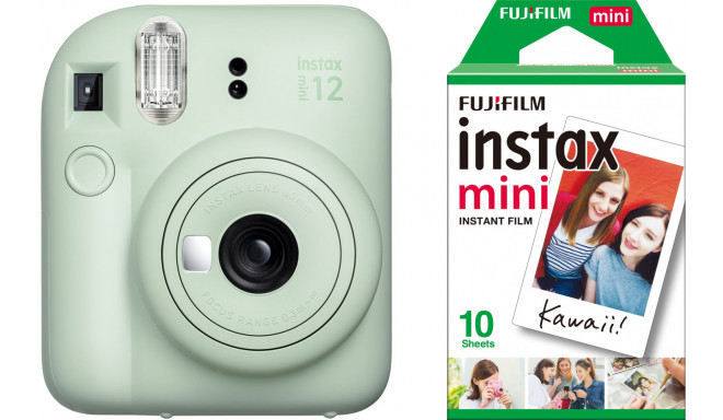 Fujifilm Instax Mini 12, mint green + film