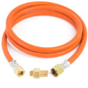 Meva Reduction connection to a tourist gas cylinder G 3/8" L - 7/16" hose 1.5 m