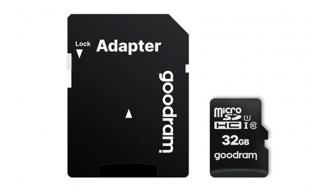 GOODRAM 32GB microSDHC klass 10 UHS I + adapter