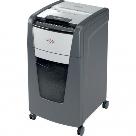 Rexel Optimum Auto+ 300X paper shredder Micro-cut shredding Black Grey