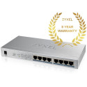 "8P Zyxel GS-1008HP POE"