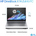 "HP AI OmniBook X 14-fe0165ng QS X1E-78-100/16GB/1TBSSD/W11Home silver"