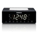 Clock radio with night light Lenco CR540BK