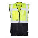 HI-VIZ VEST MANAGE SIGNAL YELLOW M