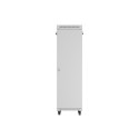 RACK CABINET 19" FREE-STANDING 42U/600X800 (FLAT PACK) WITH GLASS DOOR LCD GREY LANBERG V2