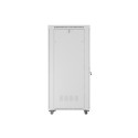 RACK CABINET 19" FREE-STANDING 42U/800X1000 (FLAT PACK) WITH GLASS DOOR LCD GREY LANBERG V2