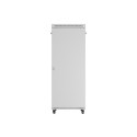 RACK CABINET 19" FREE-STANDING 42U/800X1000 (FLAT PACK) WITH GLASS DOOR LCD GREY LANBERG V2