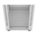 RACK CABINET 19" FREE-STANDING 42U/600X800 (FLAT PACK) WITH GLASS DOOR LCD GREY LANBERG V2