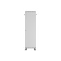 RACK CABINET 19" FREE-STANDING 42U/600X800 (FLAT PACK) WITH GLASS DOOR LCD GREY LANBERG V2