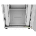 RACK CABINET 19" FREE-STANDING 42U/800X1000 (FLAT PACK) WITH GLASS DOOR LCD GREY LANBERG V2