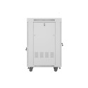 RACK CABINET 19" FREE-STANDING 22U/600X800 (FLAT PACK) WITH GLASS DOOR LCD GREY LANBERG V2