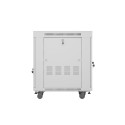 RACK CABINET 19" FREE-STANDING 15U/600X800 (FLAT PACK) WITH GLASS DOOR LCD GREY LANBERG V2