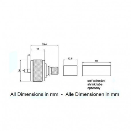 UHF isane pistik pigistatav Aircell 7 kaablile