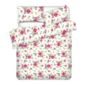 BED COV SET POLLYCOT DREAM ROSE 140X200