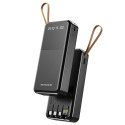 SENDEM P402 powerbank 20000 mAh | 2.4A | LED | built-in USB-C, Lightning, Micro USB cables | black