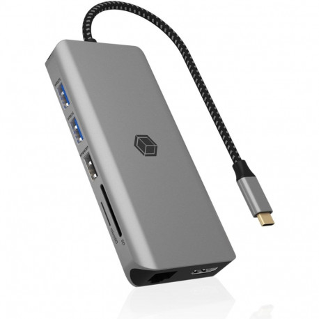 IB-DK4061-CPD (anthrazit, USB-A, USB-C, HDMI, Kartenleser, Gigabit LAN)