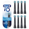 Braun Oral-B iO Ultimate Cleansing Pack of 8, brush heads (black)