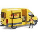 Bruder MB Sprinter DHL with driver, model vehicle (yellow)