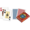 Fournier 818 Linen Finish Poker Cards (Red)