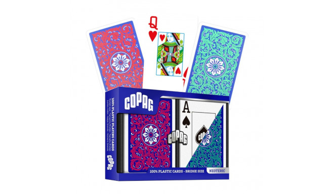 Copag Neoteric Bridge Jumbo Index Playing Cards Double Deck (Red & Green)