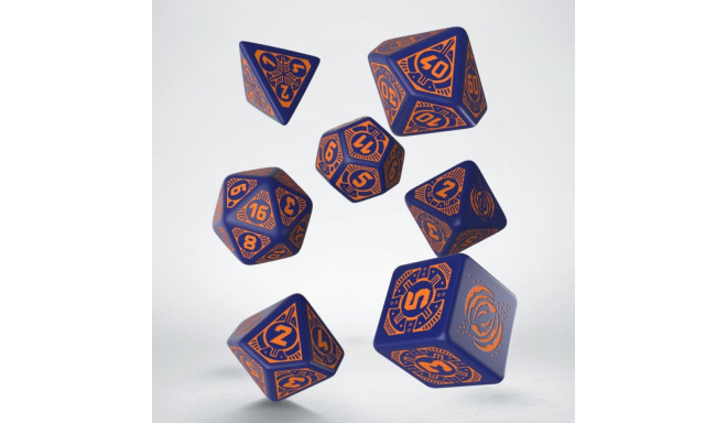 Starfinder Dead Suns Dice Set Dark Blue And Orange