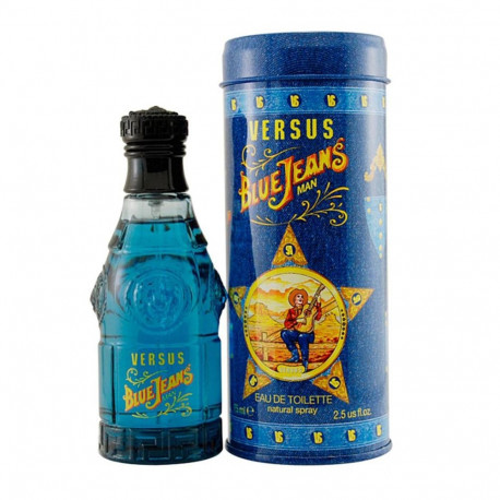 VERSACE BLUE JEANS EAU DE TOILETTE 75ML VAPORIZADOR
