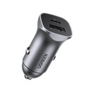 Ugreen 40858 Kiire Auto Duo laadija USB-A / USB-C 30W PD PPS (CD130) Hall