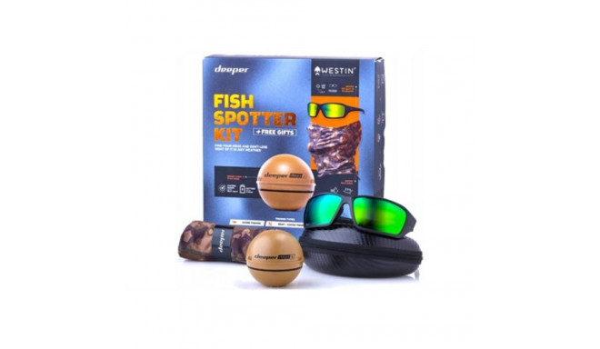 Deeper | Deeper Fish Spotter Kit with Smart Sonar CHIRP+2 | Sonar | Beige/Black/Camouflage