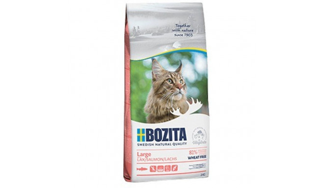 BOZITA Large Wheat free Salmon - dry food for large and long haired cats - 2kg