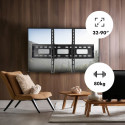 Maclean TV MC-421 Wall Mount Bracket 32"-90" VESA 600x400 80kg Tilting Universal Adjustable Spirit L
