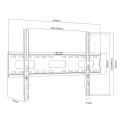Maclean TV MC-419 Wall Mount Bracket 32"-100" VESA 600x400 45kg Tilting Universal Adjustable Spirit 